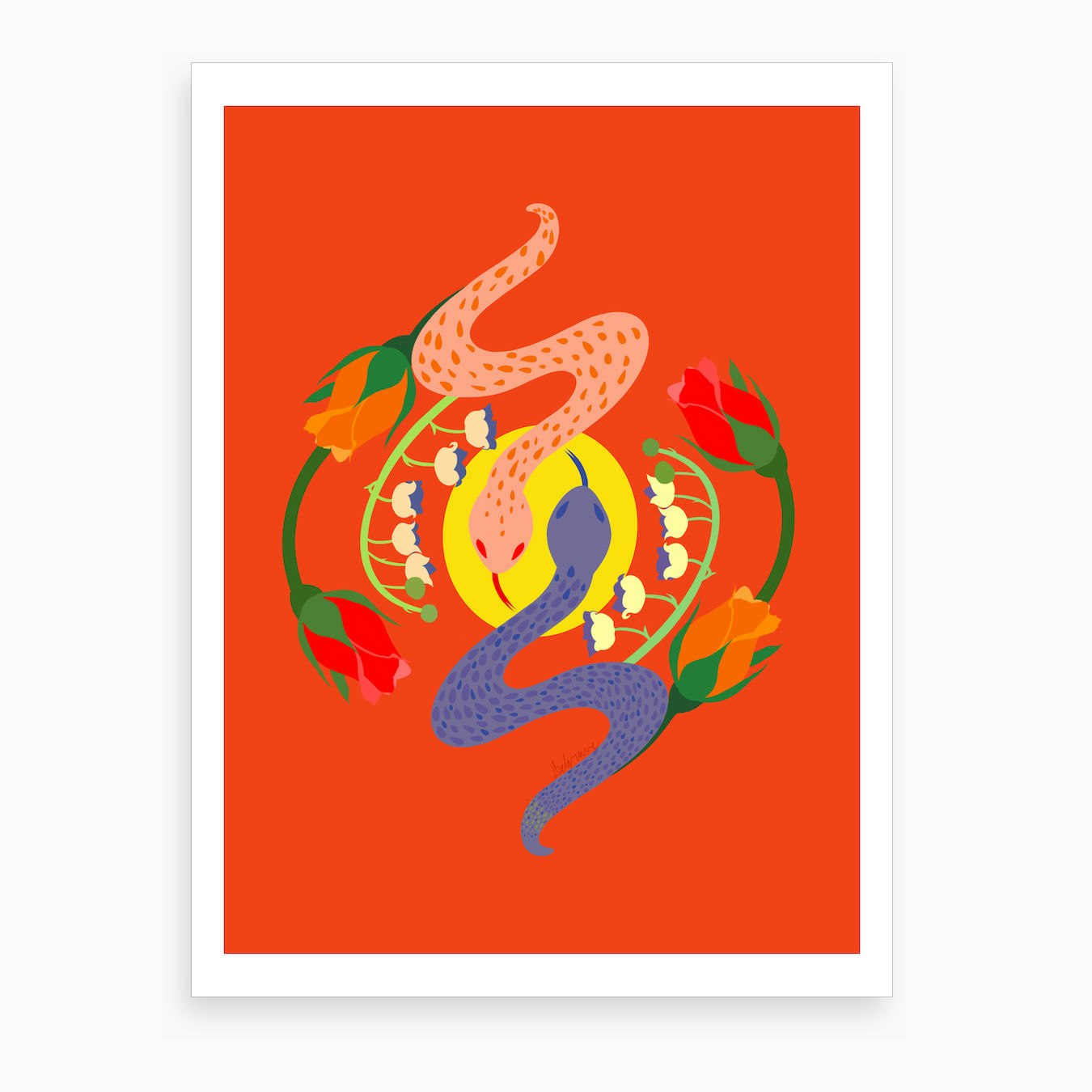 Snakes Art Print by Destiny Belgrave - Fy