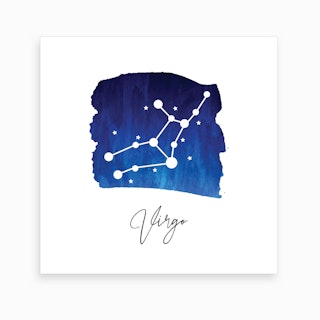 Virgo Zodiac Canvas Print by Typologie Paper Co - Fy