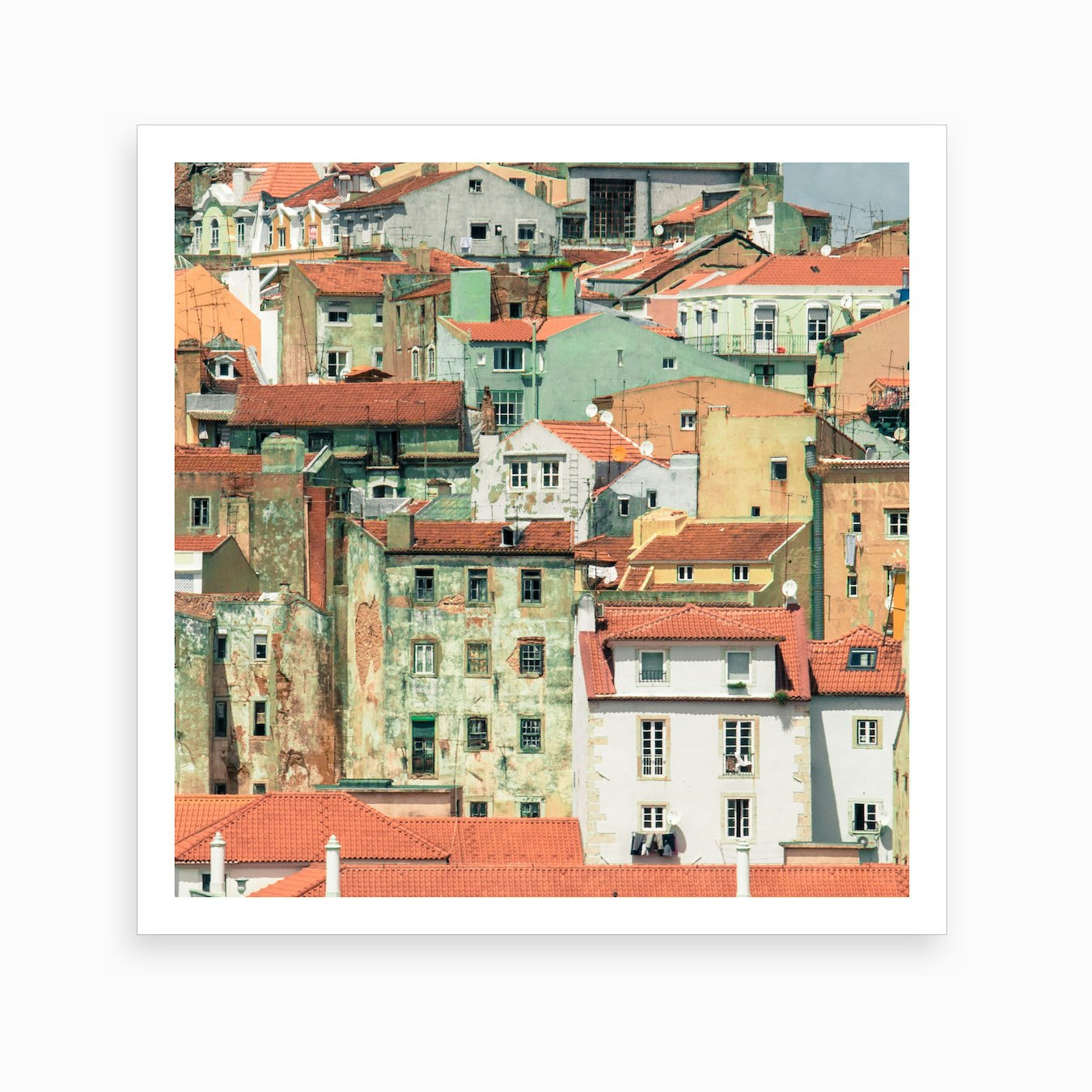 Lisbon Houses Art Print by Scott Dunwoodie Prints Fy
