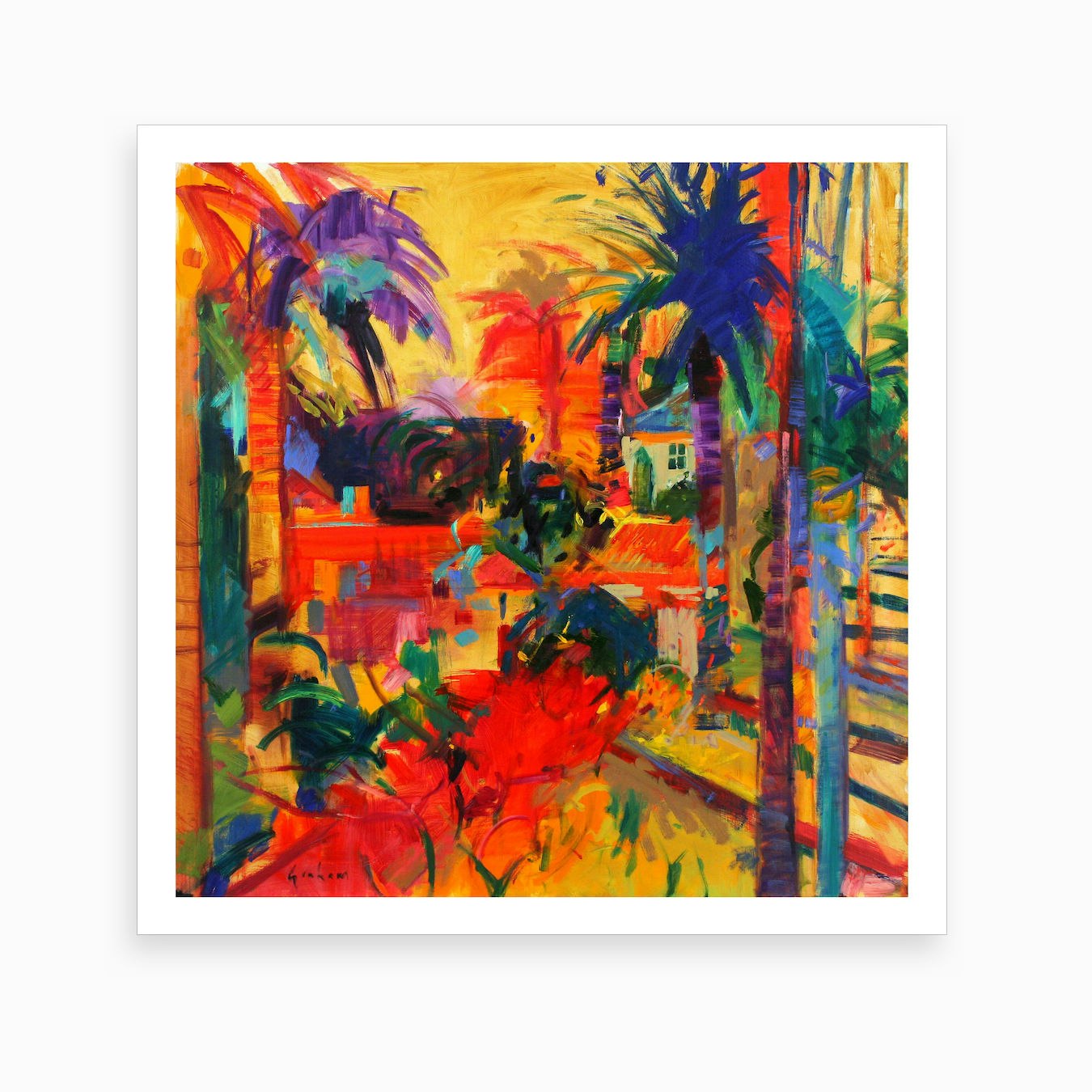 Beverly Hills Art Print By Peter Graham Fy