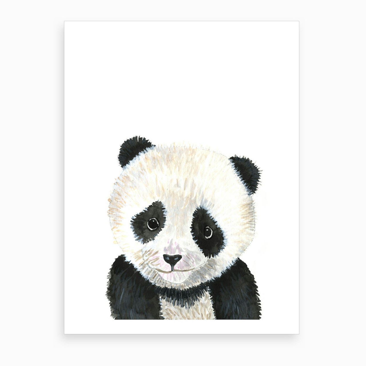 Baby Panda Canvas Print by Mercedes Lopez Charro - Fy