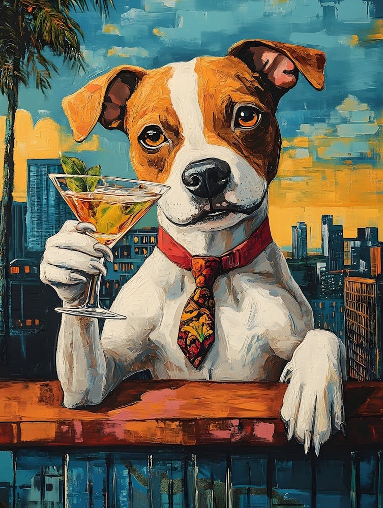 Whimsical Dogs 95 Art Print by S.K. Coghlan - Fy