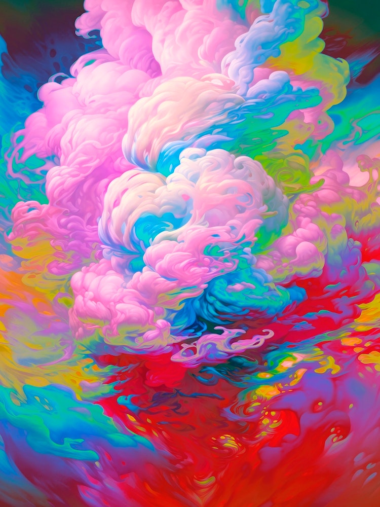 Colorful Hell Art Print by Dorian Legret - Fy