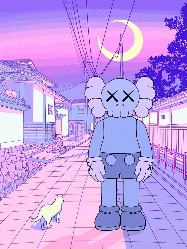 KAWS/カウズ　Offset print「STAY STEADY」 Jisbar, Two Tone Kaws, 2023 | Carousel Fine Art