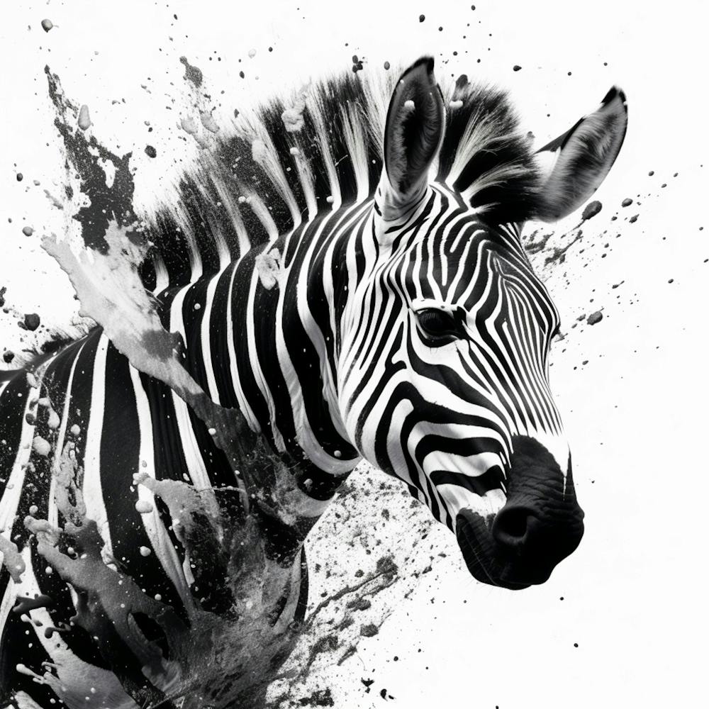 Hybrid Giraffe Zebra - Giclee Print of Original Watercolour