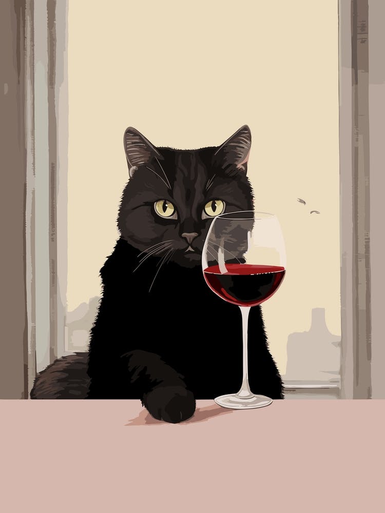 Cat wine top