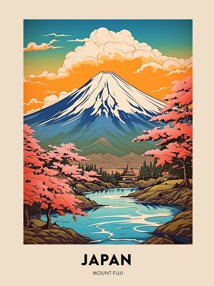 Mount Fuji poster (1930s)  Vintage travel posters Japan – The