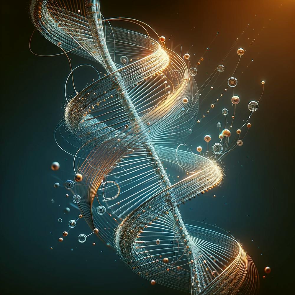 DNA Double Helix - 6 Art Print by momentum.ai - Fy