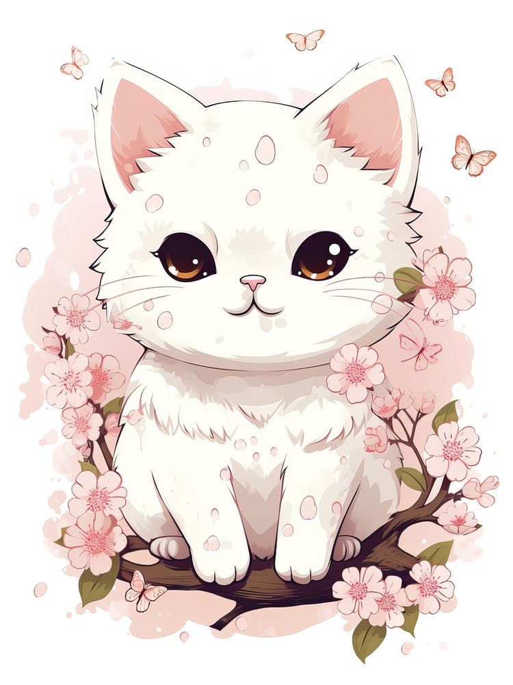 Cute Cat illustration Cat kawaii chibi vector drawing style Cat cartoon  17047854 Vector Art at Vecteezy