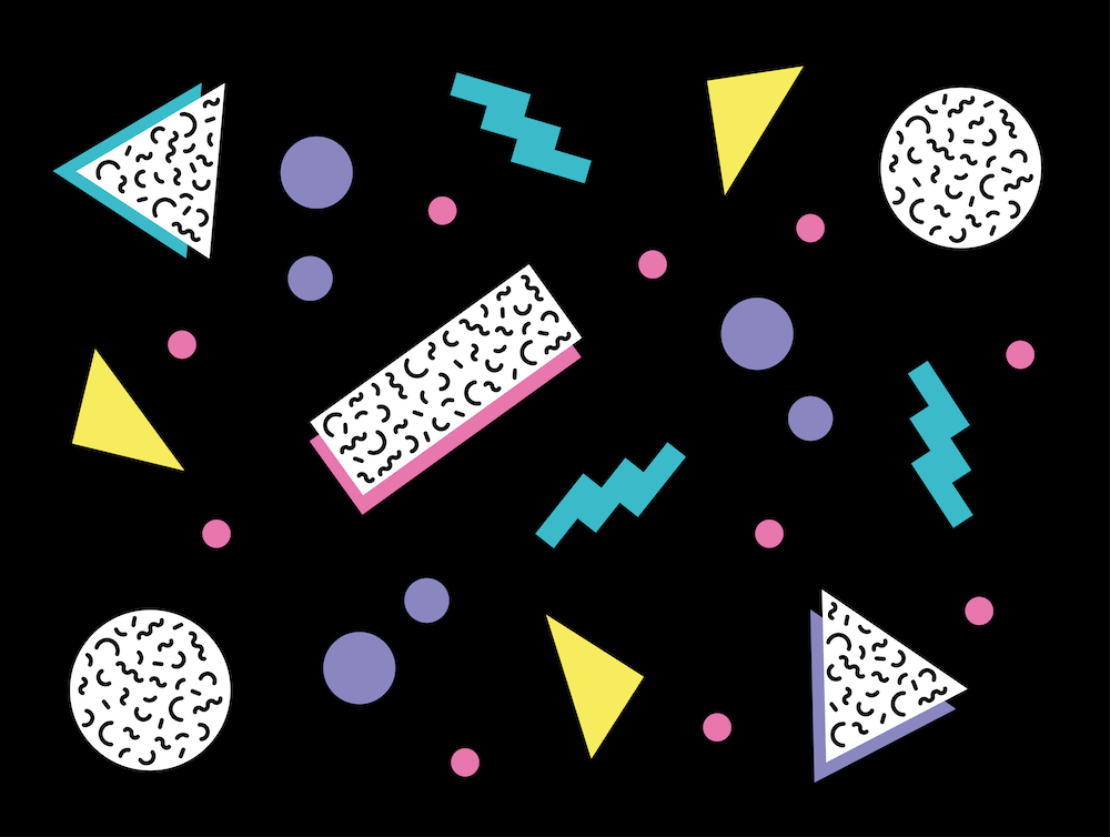 Memphis Pattern Retro Dreamwave 80s Vintage Shapes Artwork