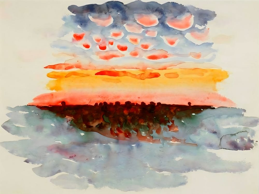 Georgia O'Keeffe Lake George 1922 希少ポスター Georgia O'Keeffe - Lake George; Reflection (1922) : r/museum
