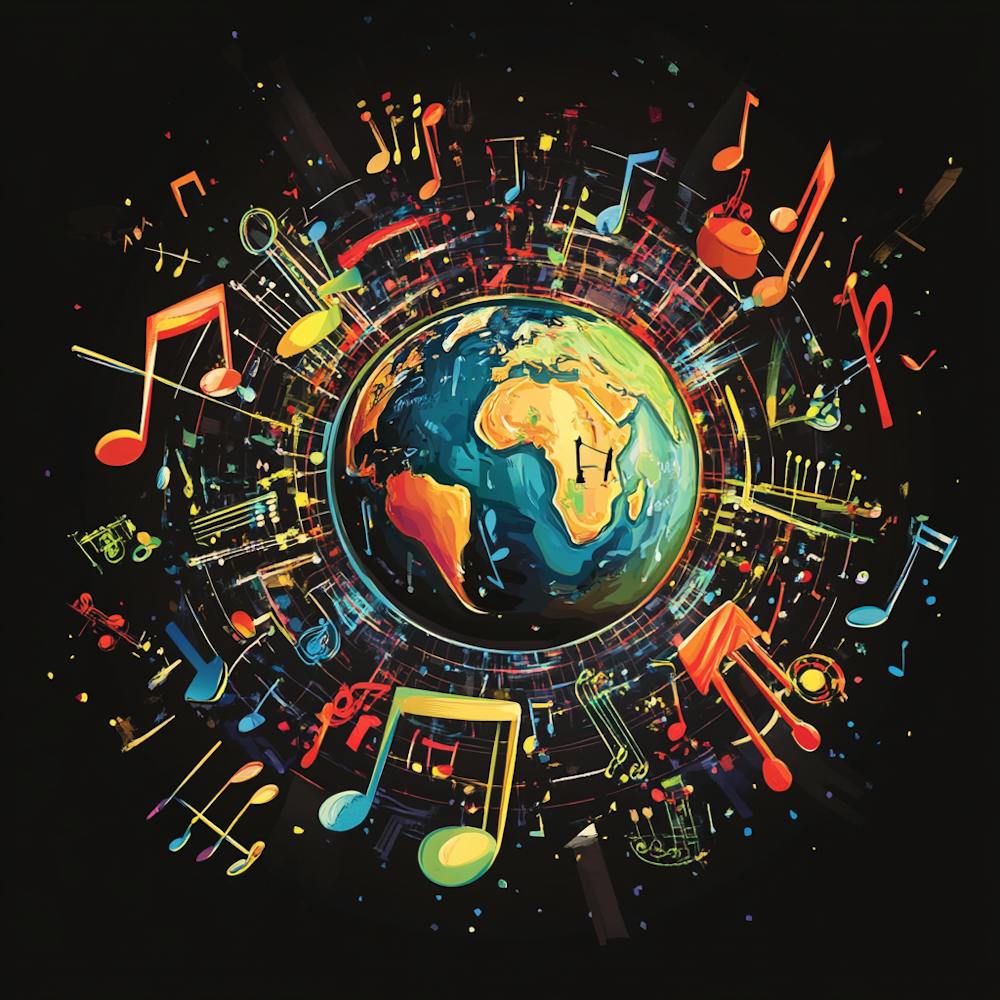 Music The Universal Language 1 Art Print by Nuvola Felice - Fy