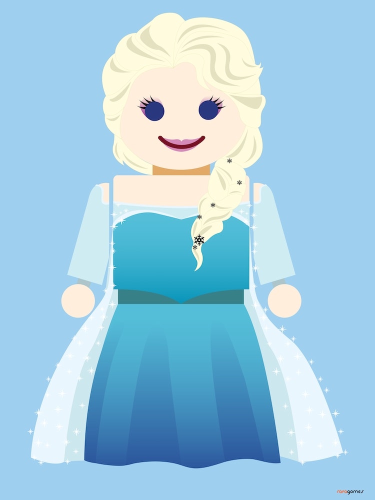 Toy Elsa Frozen Wall Art Print | Fast shipping | Fy