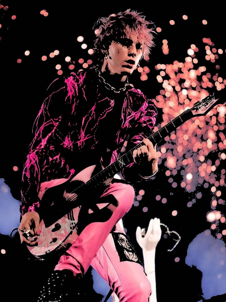 machine gun kelly 4 Art Print by music soul - Fy
