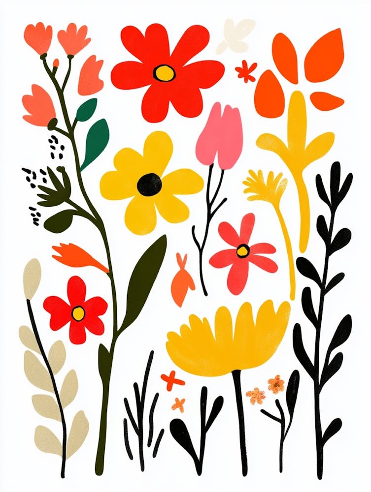 Flowers In The Garden 6 Art Print by IsmailKhan - Fy