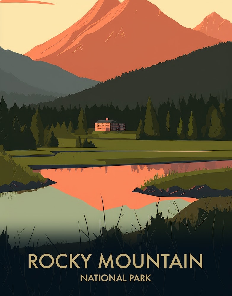 Rocky Mountain National Park Vintage Travel Poster 3 Art Print by ...