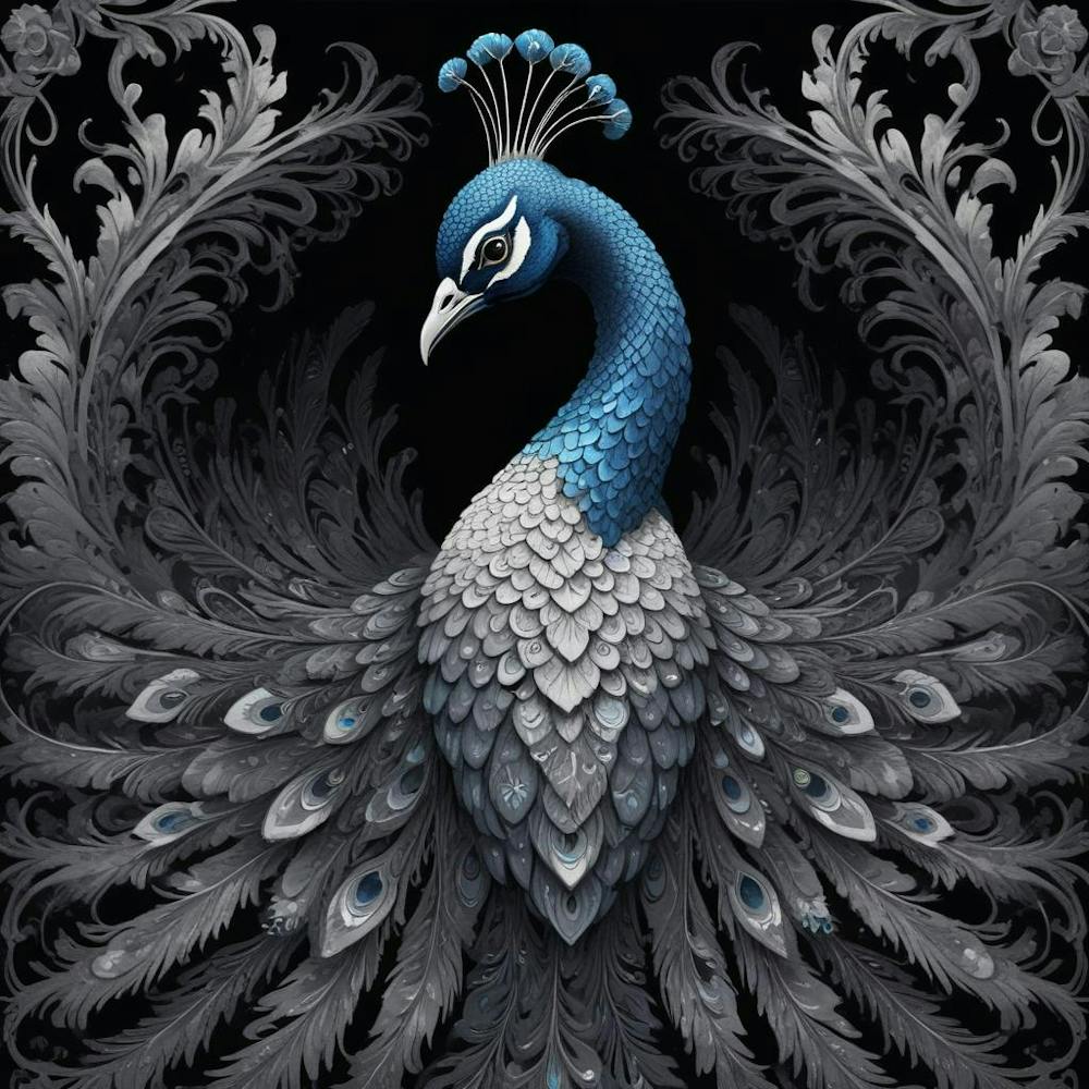 Peacock 58 Canvas Print by Artistyle - Fy Peacock 58 Canvas Print by Artistyle - Fy