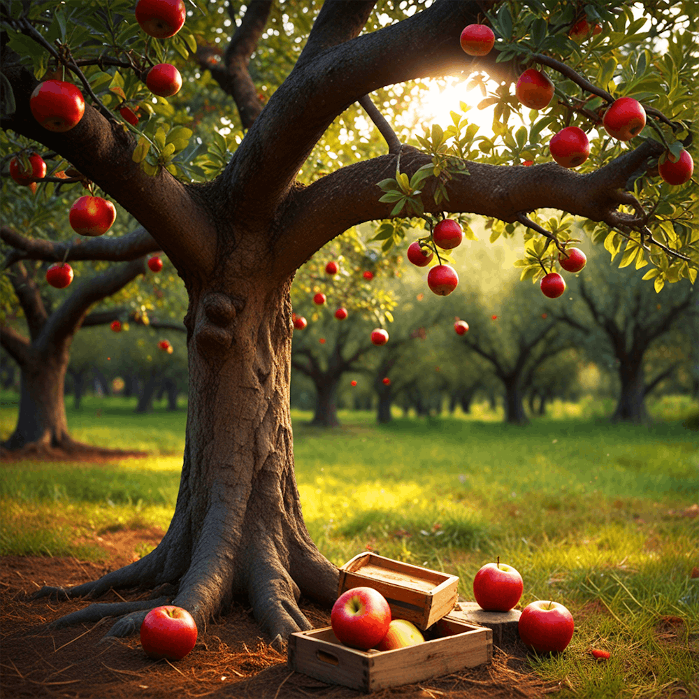 Apple Tree In The Orchard Art Print by mo.site - Fy