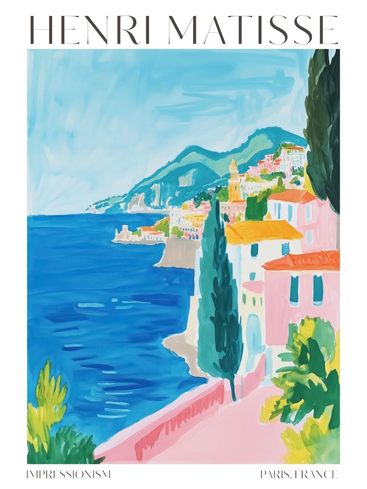 Matisse Print Coastal Eclectic Poster Maximalist Trendy