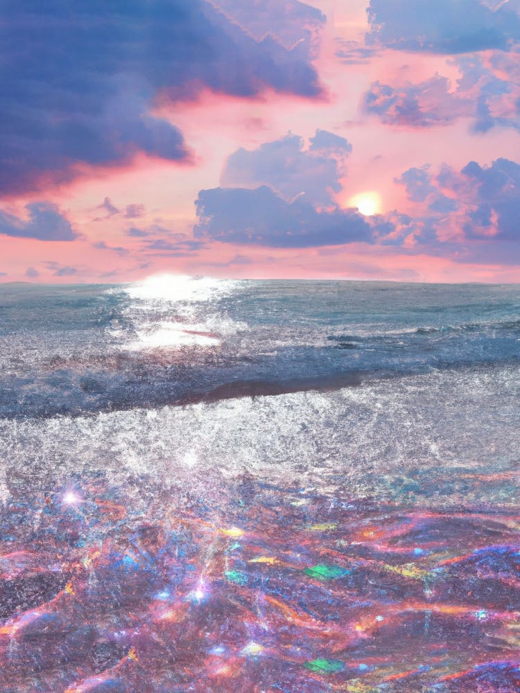 Society6 Sunset by Mareike B〓hmer Graphics Summer Sunset over Ocean City NJ - Matted 11x14