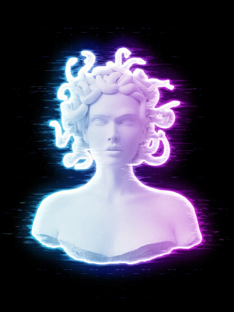 Medusa Hologram Art Print by Underdott Art - Fy