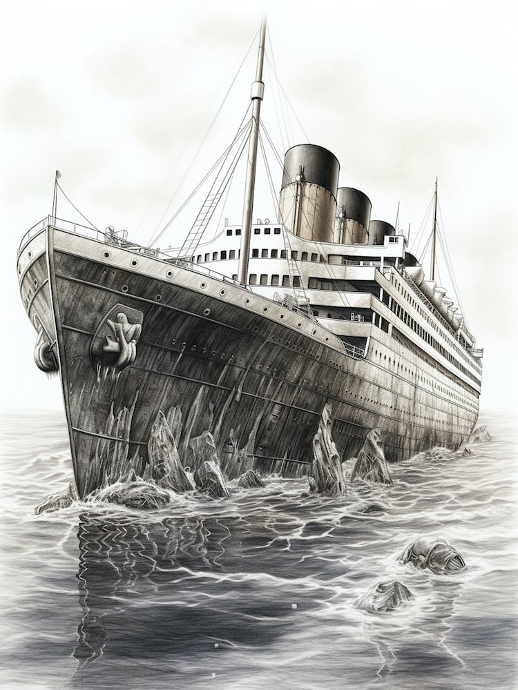 Sketches of the Titanic sinking: A survivor described how the huge ship  went down (1912) - Click Americana