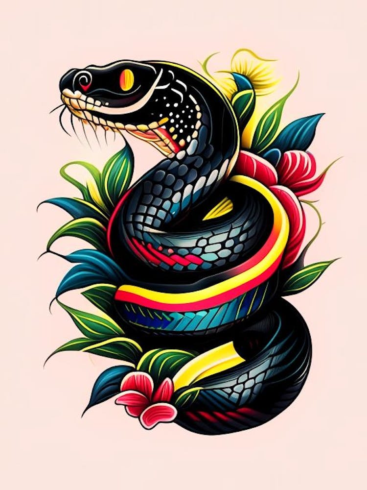 talleymatthew on Instagram: “New sheets in the works with a California King  Snake and Ocotillo flowers. T… | California king snake, Tattoo inspiration,  Art tattoo