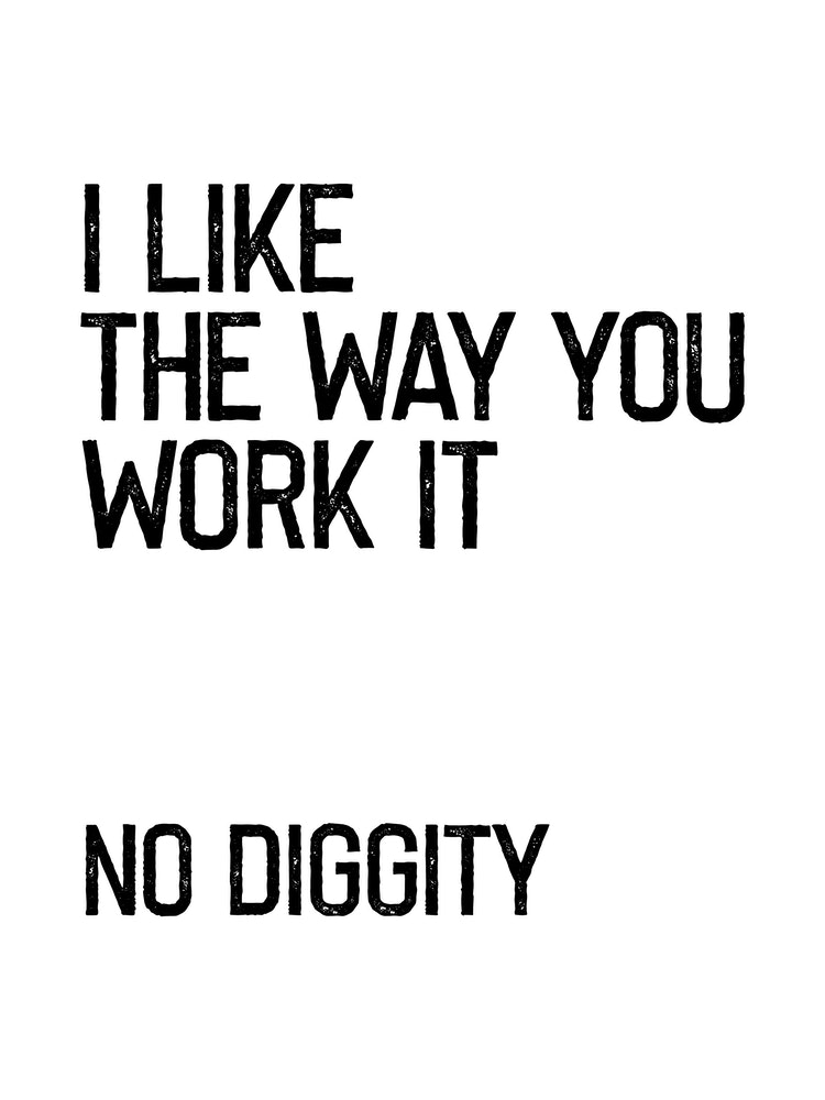 No Diggity Song Lyrics Portrait Poster Print (16 x 24) : : Home