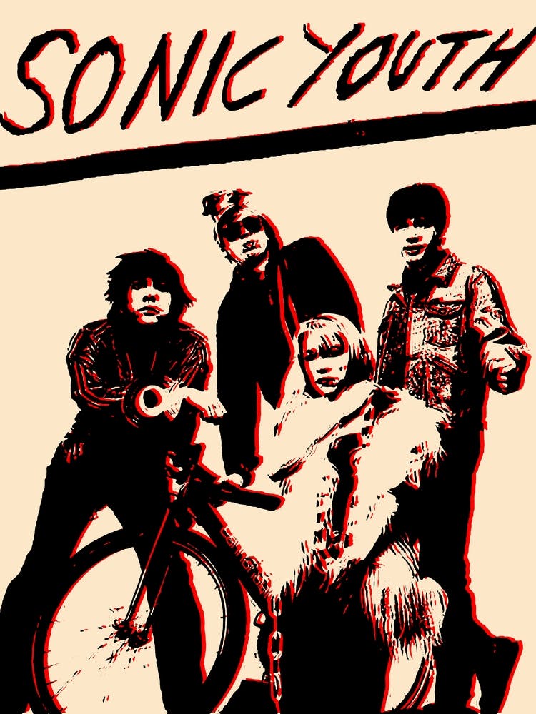 Sonic Youth 1 Art Print by aul art - Fy