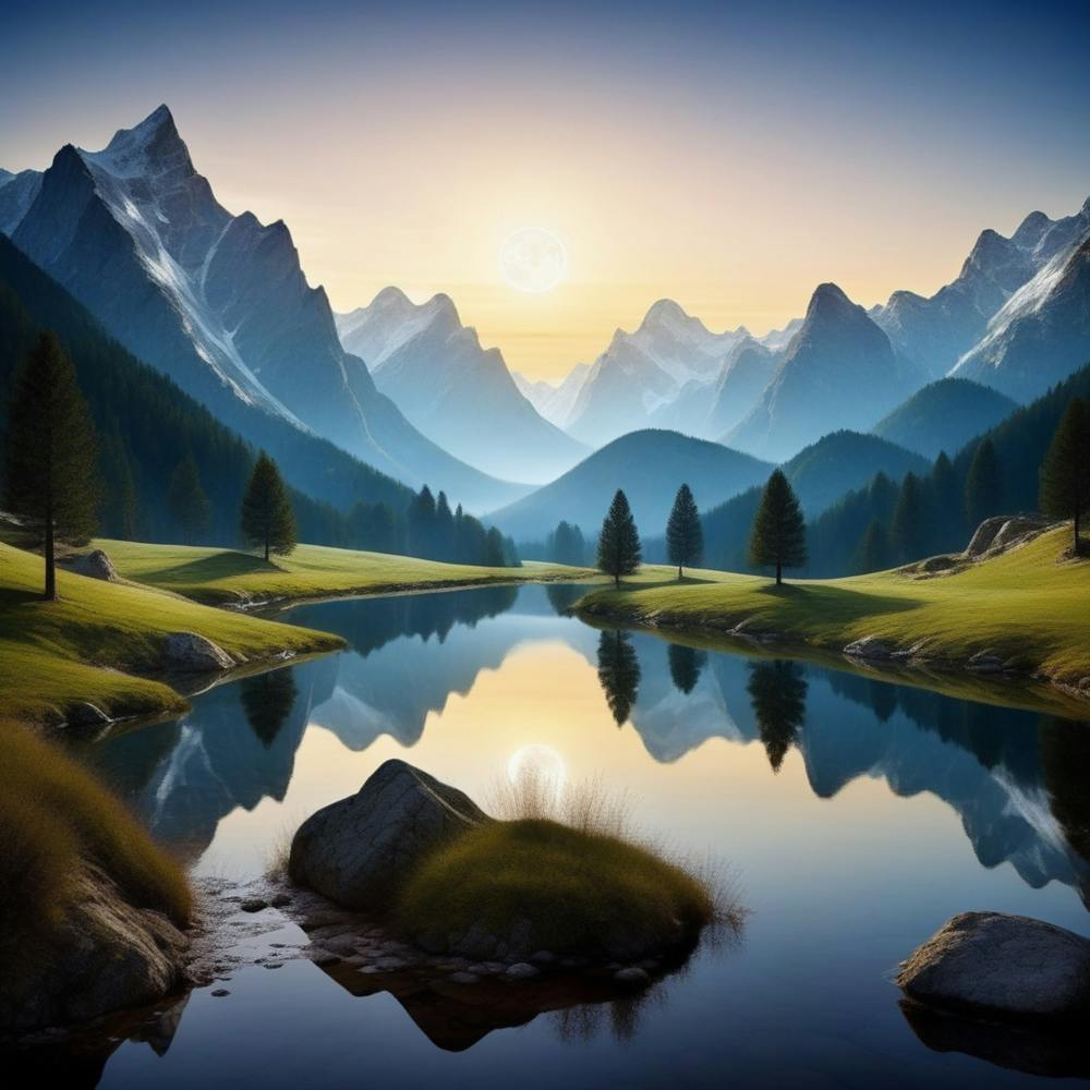 絵画 Iconic Landscape beautiful_landscape_of_canada_