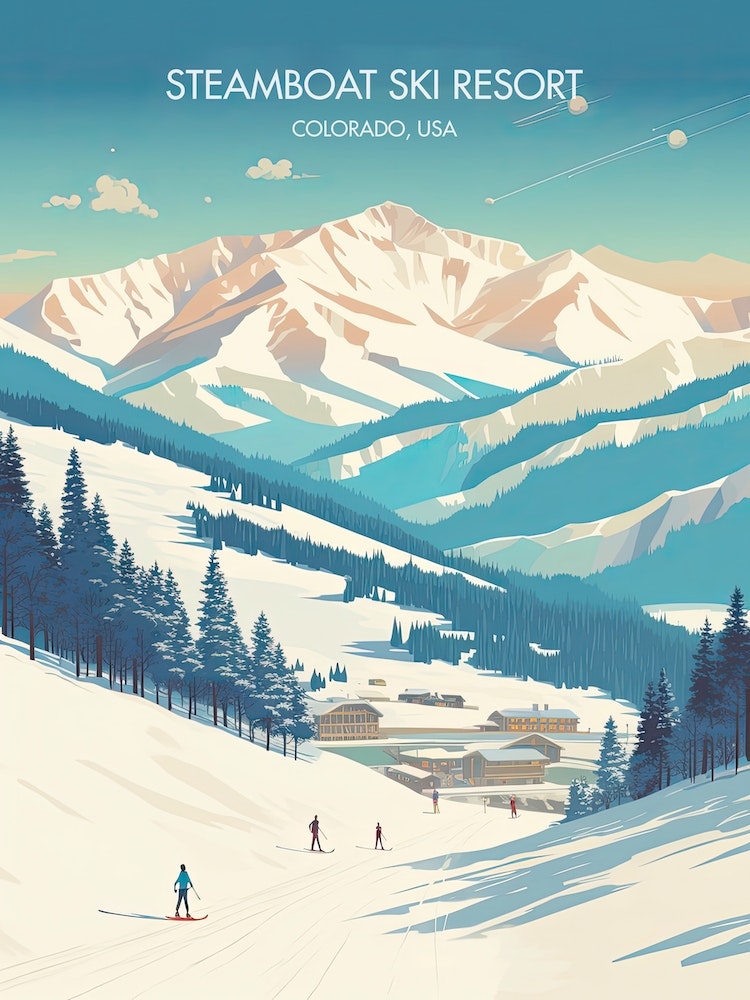 Poster BLACKPEUF traditional dishes ski resort mountain A4 A3
