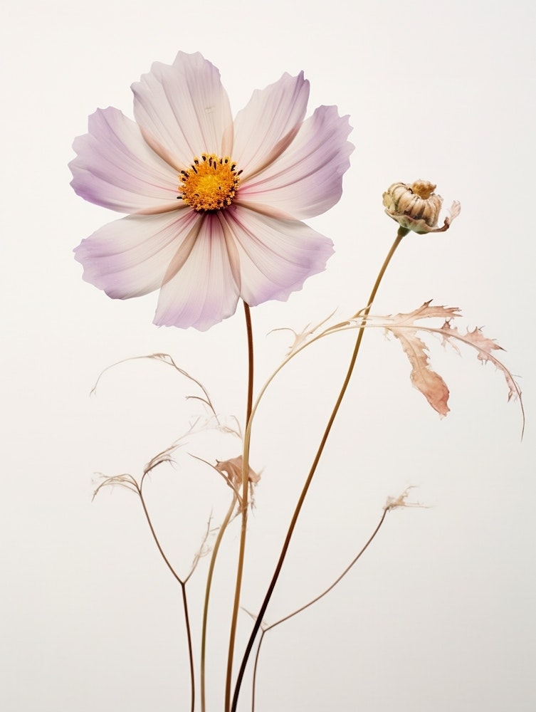 Pressed Flower Frame, Botanical Art Frame, Pressed Dried Flower Frame With  Crystal Clear Quality Acrylic Board Pink Cosmos 