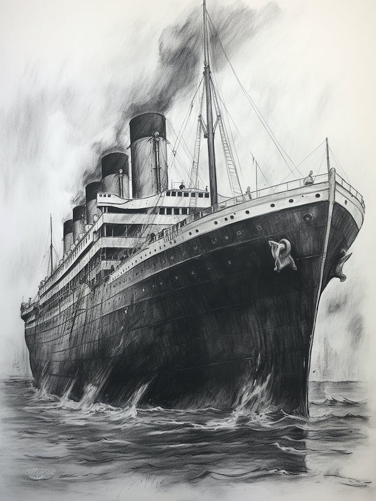 How To Draw The Titanic Titanic Step by Step Drawing Guide by catlucker   DragoArt