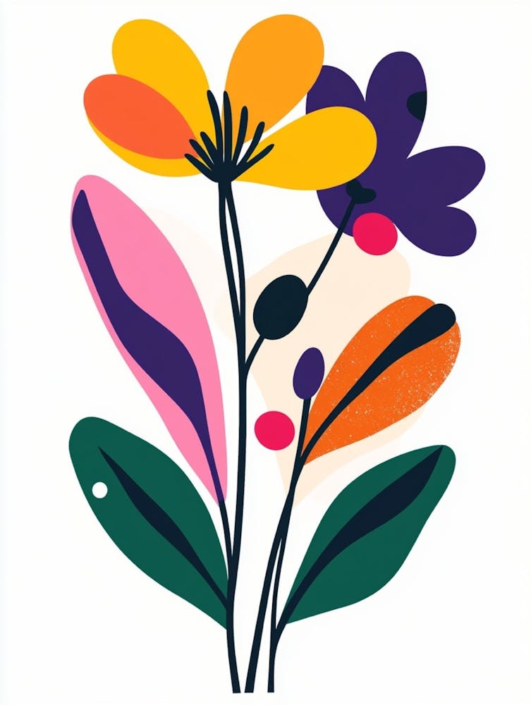 Abstract Flower 85 Art Print by Shadesigns - Fy