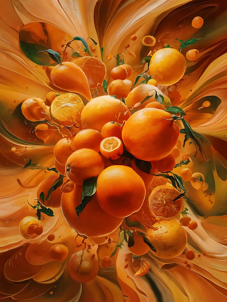 Oranges Art Print by WaveArt Studios - Fy