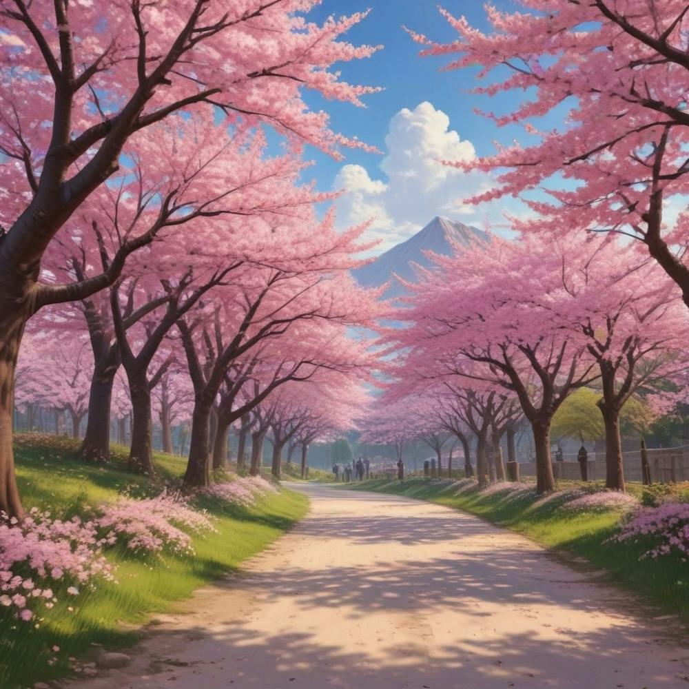 Cherry Blossoms 25 Art Print by Fantasy24 - Fy