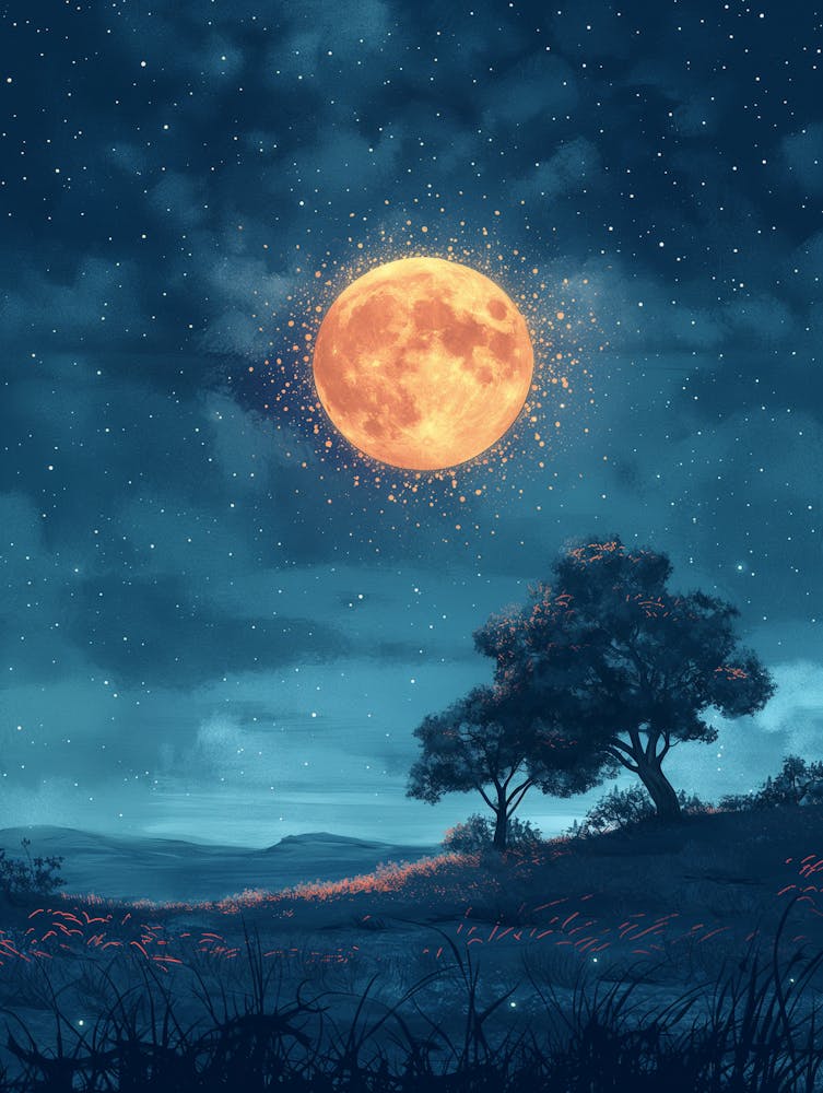 Moonlight 1 Art Print by AnikArts - Fy