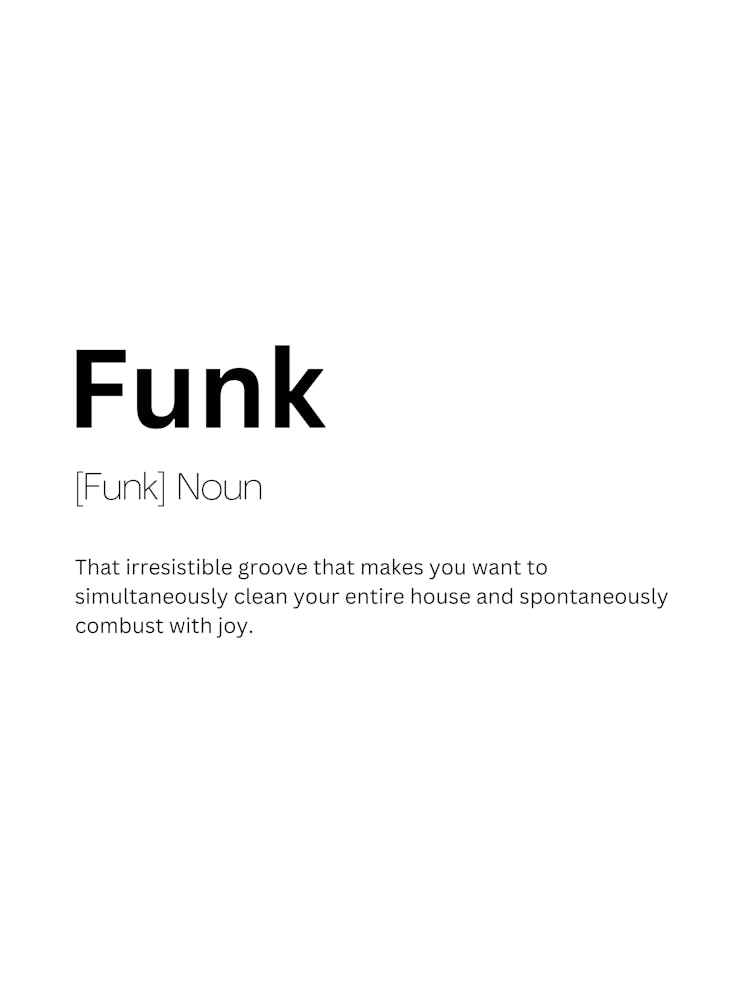 Funk Definition Meaning 1 Art Print by Kaigozen - Fy