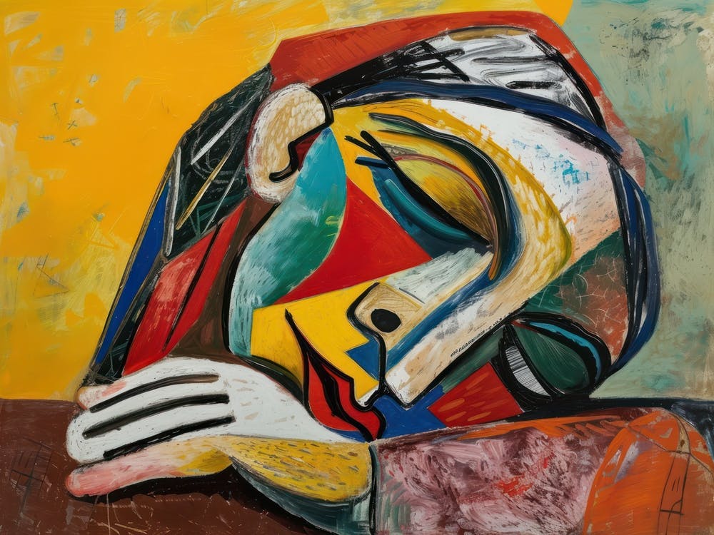 Contemporary Artwork Inspired By Pablo Picasso 3 Art Print