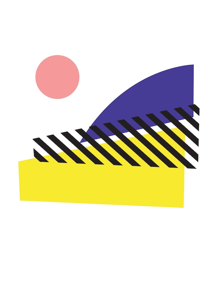 Throwing Shapes 4 Art Print by Kim Hubball Fy