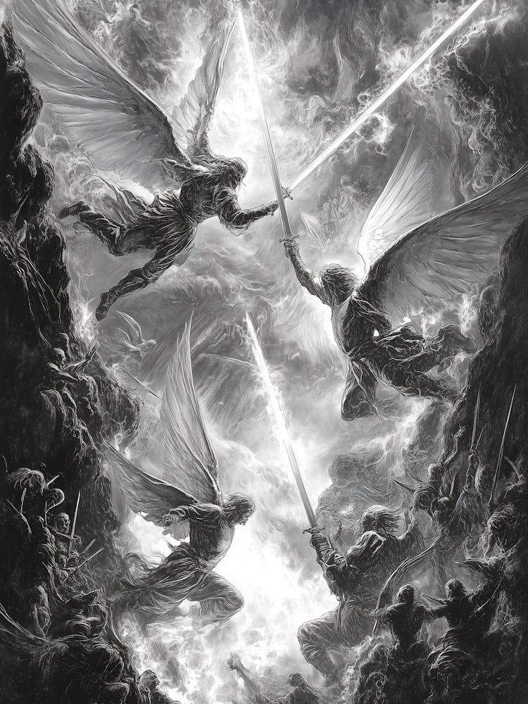 Angels Of The Night Art Print by Liberta - Fy