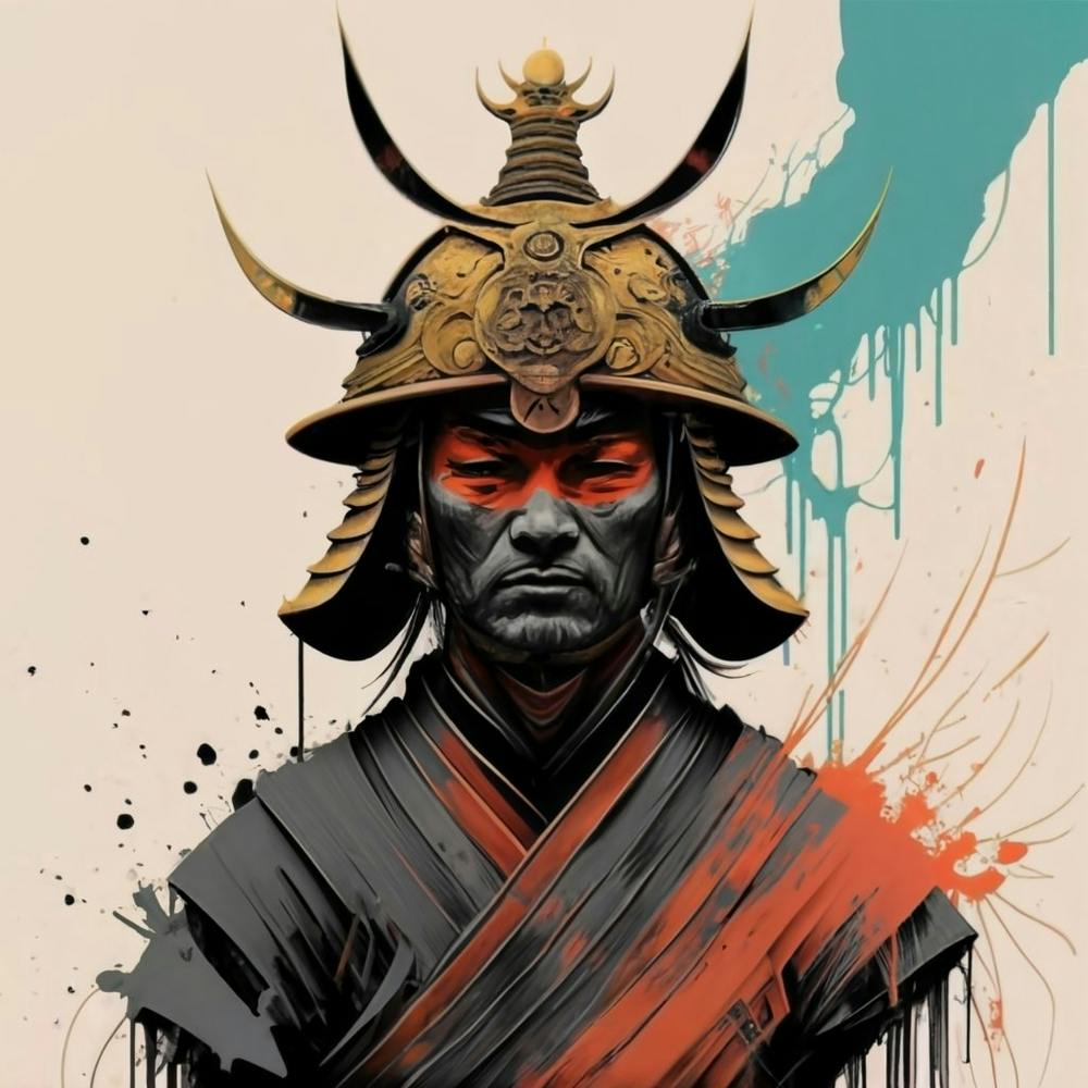 MATTE-DUAL ART Samurai AT-16153 二つ Samurai - Matte Dual Art Sleeves
