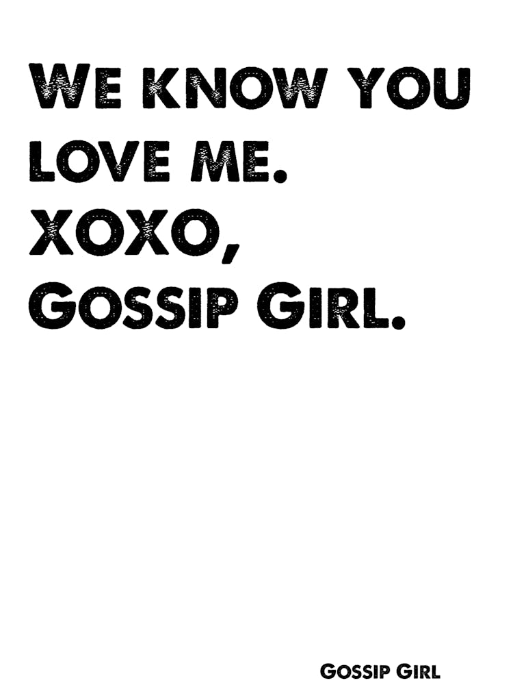 Quotes of gossip 2025 girl with xoxo