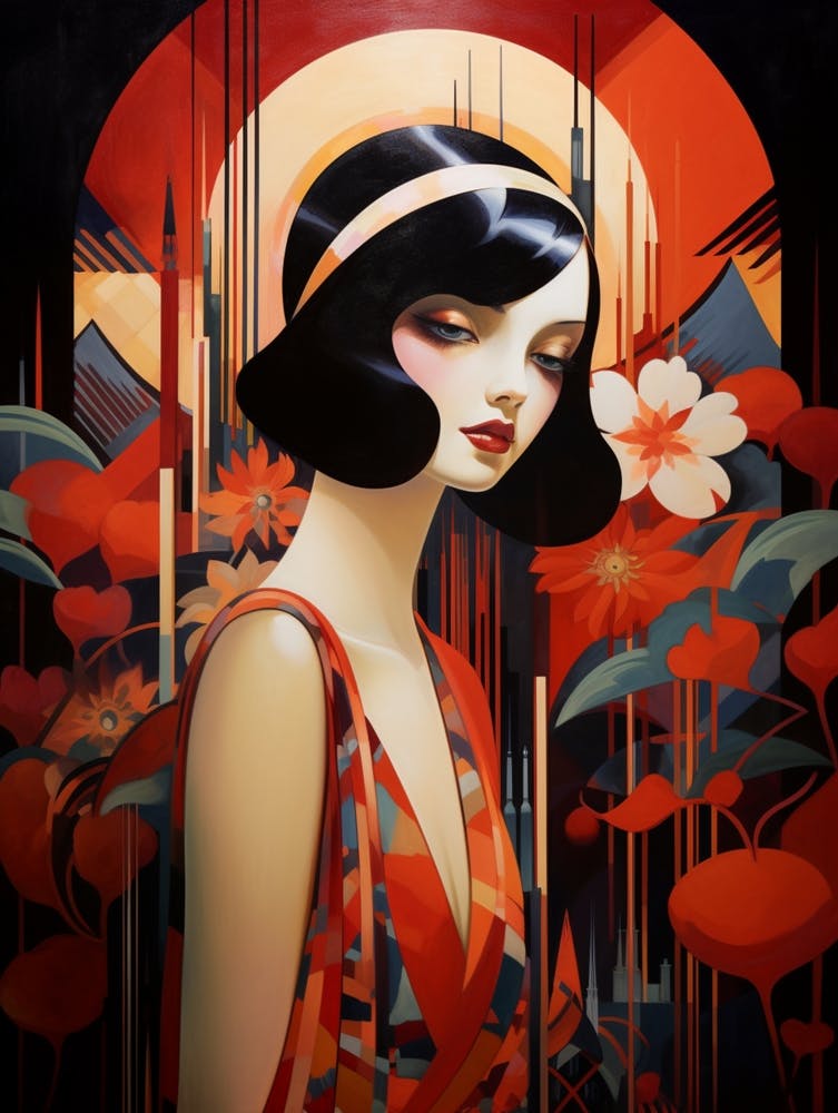 Art deco paintings online