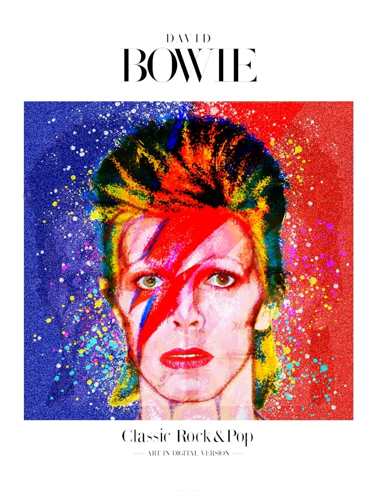 新品A1サイズ DAVID BOWIE アートポスター David Bowie 1 Art Print by POP ART WORLD - Fy