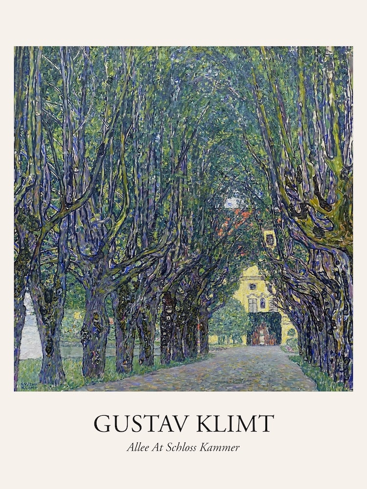 Allee At Schloss Kammer, Gustav Klimt Poster Art Print By Fy! Classic 