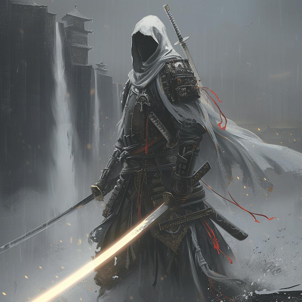 Myeera Templar Knight As A Samurai Mixed Together Katana