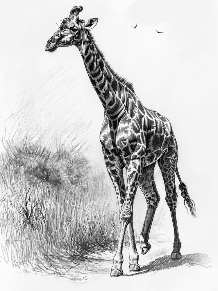 Animal drawings, Giraffe art, Pencil drawings of animals