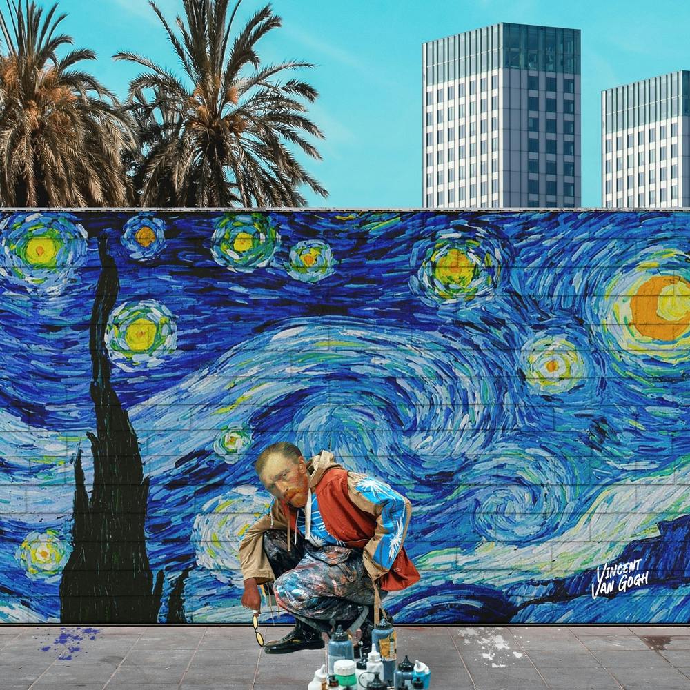 Van Gogh Graffiti Artist Art Print by Bekir Ceylan - Fy