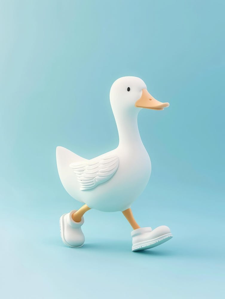 Duck with shoes sales